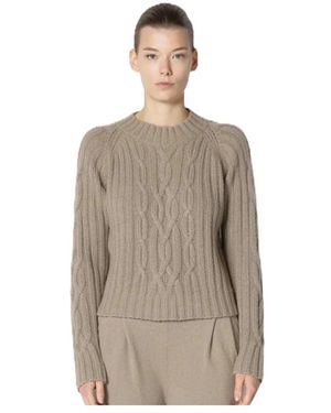 SMINFINITY Round-Neck Knitwear - Marron