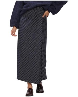 Notre-v Nv-Isadora Maxi Rok - Blauw