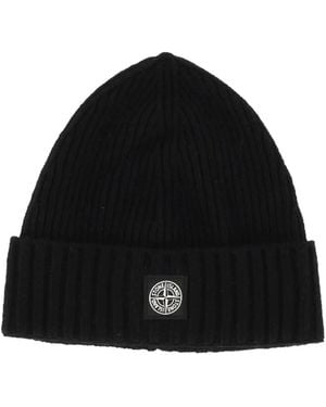 Stone Island Beanies - Schwarz