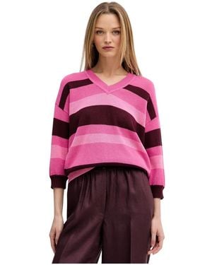 MARC AUREL V-Ausschnitt Strickware - Pink