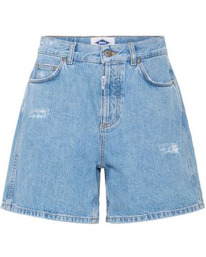 Ball Denim Shorts - Blue