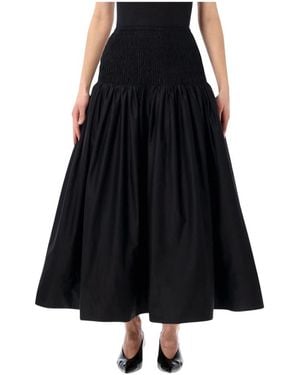 Self-Portrait Midi Skirts - Black