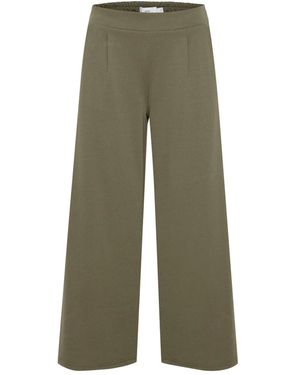 Ichi Weite bootcut hose - Grün