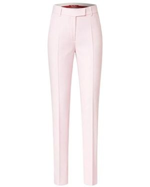 Max Mara Broeken ,Roze ,Polyester Slim-Fit Broeken