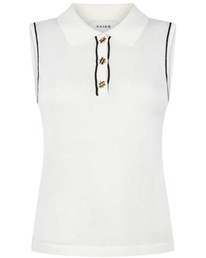 Aaiko Lara Polo Top - Wit