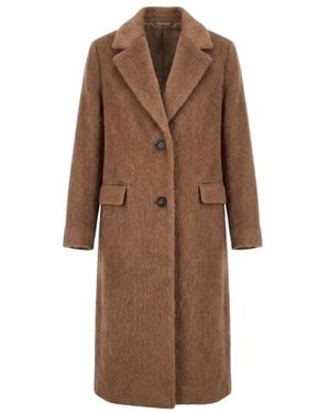 Peserico Single-Breasted Coats - Marron