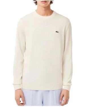 Lacoste Round-Neck Knitwear - Blanco