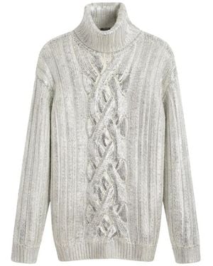 Balmain Rollkragenpullover - Grau