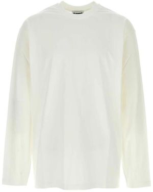 Jil Sander Long Sleeve Tops - White