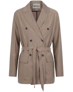 Ottod'Ame Trench Coats - Brown