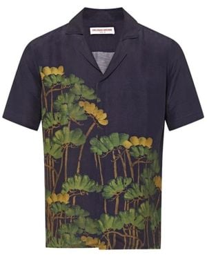 Orlebar Brown Short Sleeve Shirts - Blauw