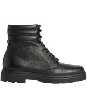 Calvin Klein Lace-Up Boots - Black
