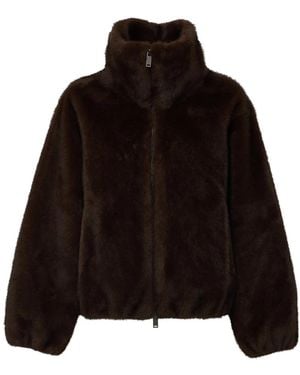 P.A.R.O.S.H. Faux Fur & Shearling Jackets - Noir