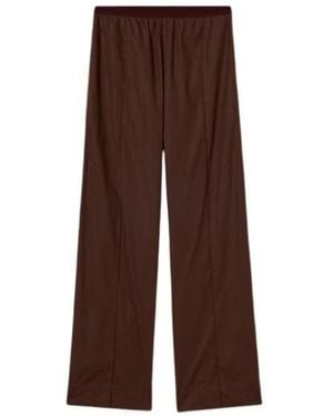 Plan C Wide Trousers - Brown