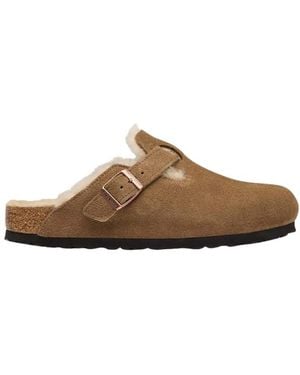 Birkenstock Boston Narrow Fit - Braun
