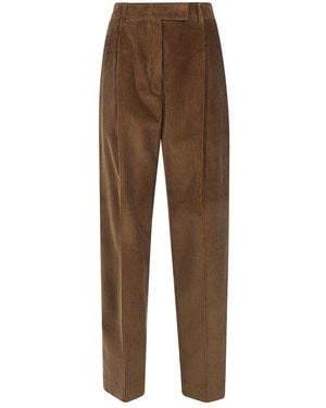Rohe Daria Gerades Cordhose Mit Einer Bundfalte - Braun