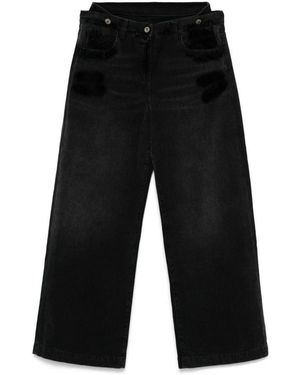 The Attico Wide Jeans - Black
