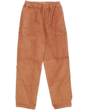 Obey Straight Trousers - Brown