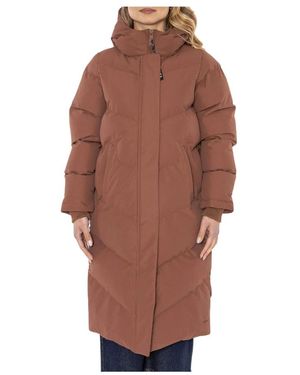Elvine Jassen ,Bruin ,Leer Nalani Parka