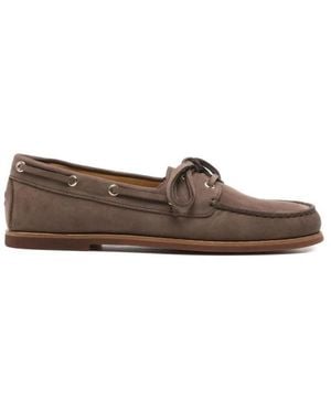 Henderson Zelia Nubuck Loafers - Braun