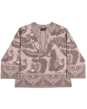 Nenette V-Neck Strickware - Pink