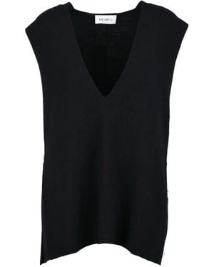 MEIMEIJ V-Neck Knitwear - Black