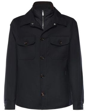 Moorer Jassen ,Blauw ,Dulac Pum Jacket - Zwart