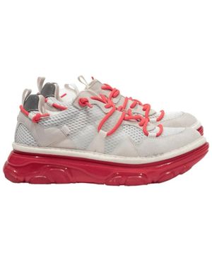 Pànchic Weiße fuchsia sneaker - Rot