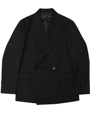 mfpen Kostuums ,Zwart ,Wol Double-Breasted Peaked-Lapel Blazer