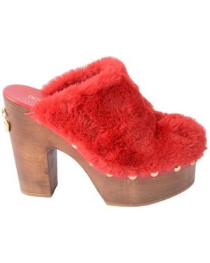 Dolce & Gabbana Heeled Mules - Red