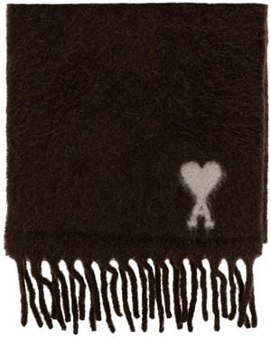 Ami Paris Winter Scarves - Noir