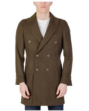 MULISH Double-Breasted Coats - Brown