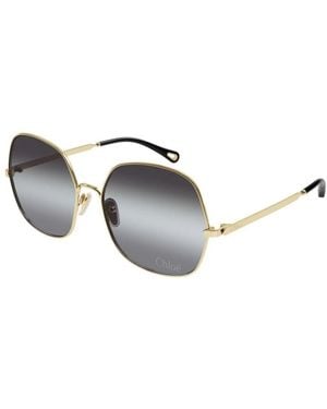 Chloé Oversize-Sonnenbrille - Mettallic