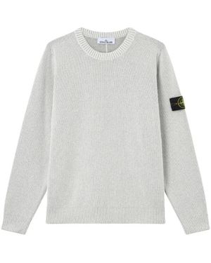 Stone Island Round-Neck Knitwear - White