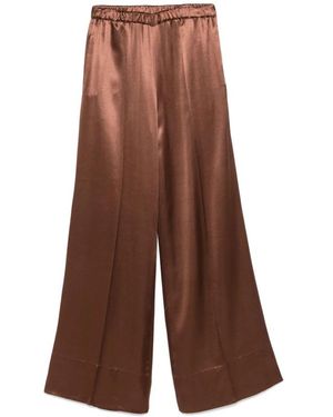 THE NINA STUDIO Wide Trousers - Marrón