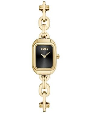 HUGO Elegante Goldene Damenuhr - Mettallic