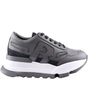 Rucoline Elegante Schwarze Schlangenmuster Schuhe - Grau