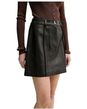 Aeron Leather Skirts - Negro