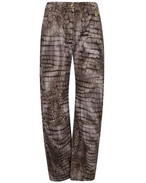Elisabetta Franchi Wide Trousers - Brown