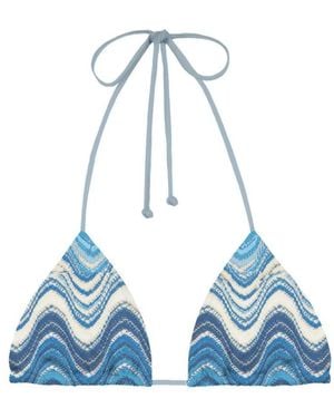 MC2 Saint Barth Badmode ,Blauw ,Leah Triangle Bikini Top