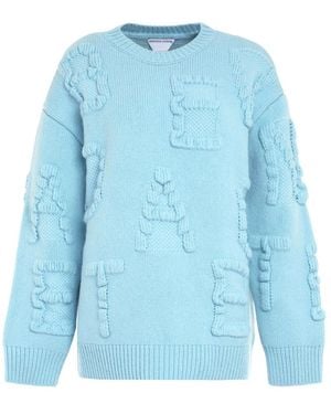 Bottega Veneta Round-Neck Knitwear - Azul