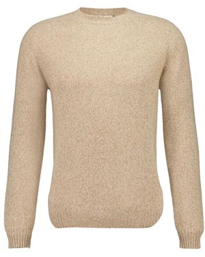 Boglioli Round-Neck Knitwear - Natural