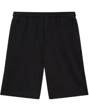 MSGM Fitness ,Zwart ,Katoen Wave Shorts