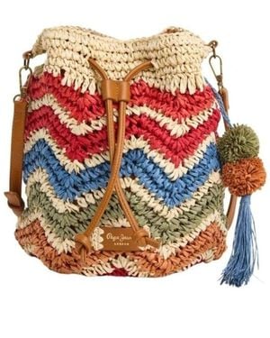 Pepe Jeans Bucket Bags - Rouge
