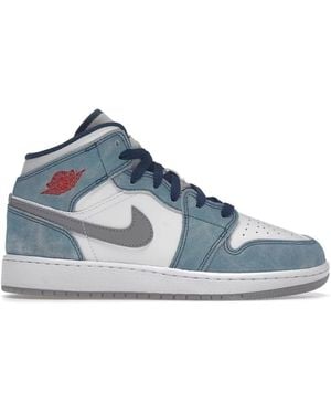 Nike Mid Se French Light Steel - Blau