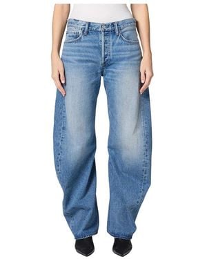 Agolde Jeans ,Blauw ,Denim Wide Jeans