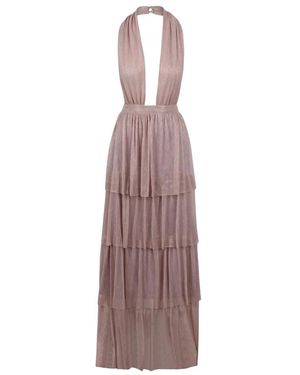 L'idée Kleedjes ,Roze ,Polyester Nammos Gown - Paars