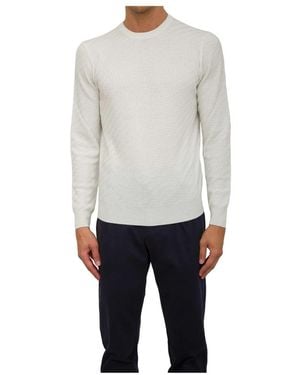 Corneliani Round-Neck Knitwear - Grey