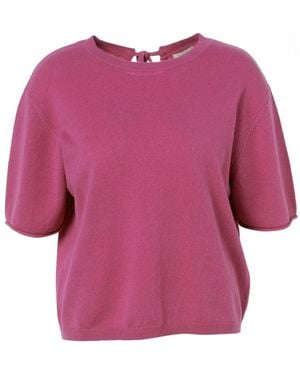 JC Sophie Rundhals-Strickwaren - Lila