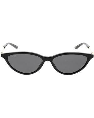 Gucci Accessoires ,Zwart ,Zonnebril - Grijs